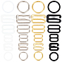 240Pcs 24 Styles Iron & Alloy Underwear Strap Adjustment Buckles, Bra Slider Hoop