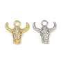 Латунные микро проложить кубического циркония подвески, долговечный, без кадмия и без свинца, стойки покрытие, в форме головы быка