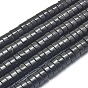 Brins de perles de shungite naturelle, perles heishi, disque