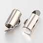 Brass Slide On End Clasp Tubes, Slider End Caps