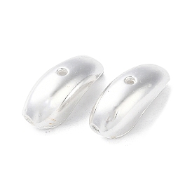 Alloy Beads, Long-Lasting Plated, Curved