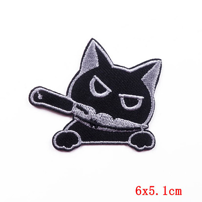 Cat Theme Computerized Embroidery Cloth Iron on/Sew on Patches, Costume Accessories