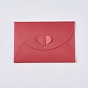 Ретро цветные жемчужные пустые мини-бумажные конверты, конверт приглашения на свадьбу, конверт подарка diy, конверты закрытия сердца, прямоугольные