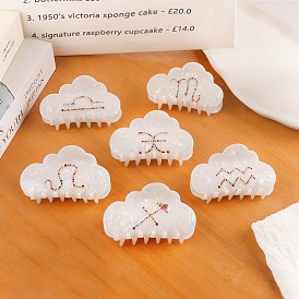 Заколки для волос из пвх, облако