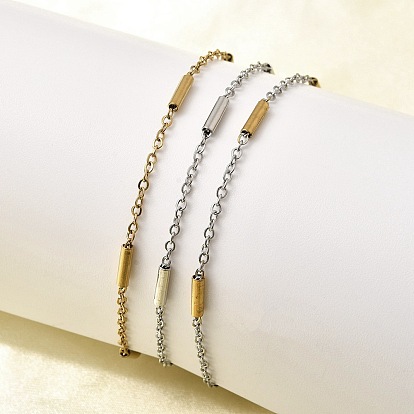 304 из нержавеющей стали ссылка браслеты, браслеты-цепочки для женщин, колонка