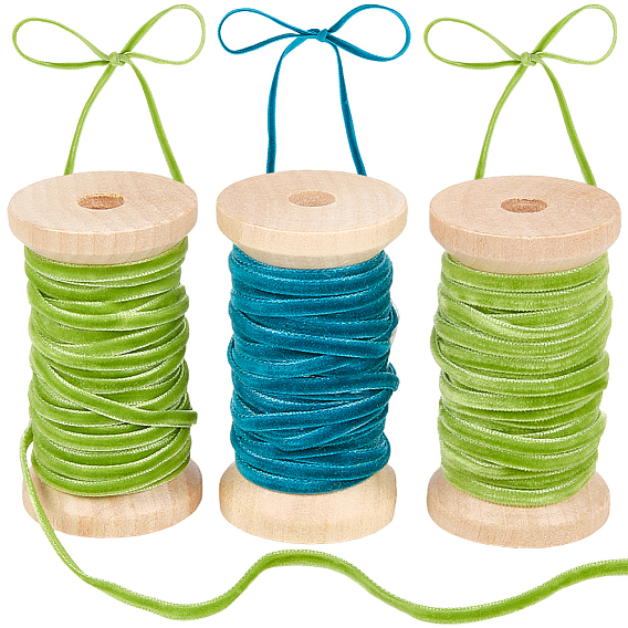 3 рулоны 2 цветная бархатная лента, для аксессуаров для одежды, украшение подарка