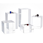 5Pcs 5 Styles Acrylic Display Pedestals for Jewelry
