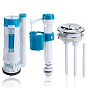 ABS Toilet Tank Fill Valve & Flush Valve Kit, Column