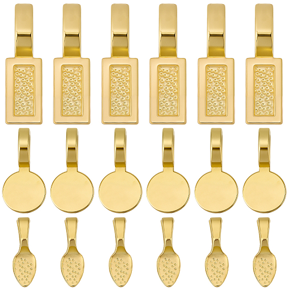 120шт. 3 стили сплава, клей на плоской подушечке, подвесные крепления, без кадмия и без свинца