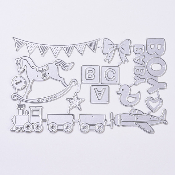 Carbon Steel Cutting Dies Stencils, for DIY Scrapbooking/Photo Album, Decorative Embossing DIY Paper Card