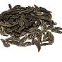 Tibetan Style Alloy Wing Pendants, 24~56x9~21x1~2mm, Hole: 1.5~5x2~3mm, about 30~35pcs/100g