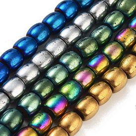 Synthetic Magnetic Hematite Beads Strands, Long-Lasting Plated, Barrel