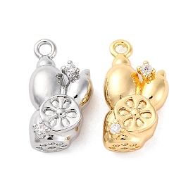 Подвески латунные горный хрусталь, без кадмия, без никеля и без свинца, амулеты из корня лотоса