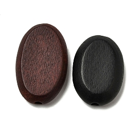 Бусины из натурального дерева шима, окрашенные, овальные