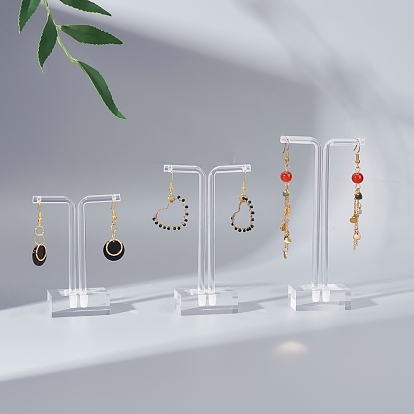 Acrylic T Bar Earring Displays Stand