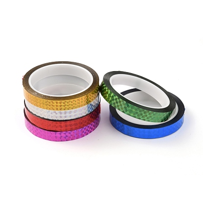 Laser Shining PET Plastic Scrapbook Decorative Adhesive Tapes