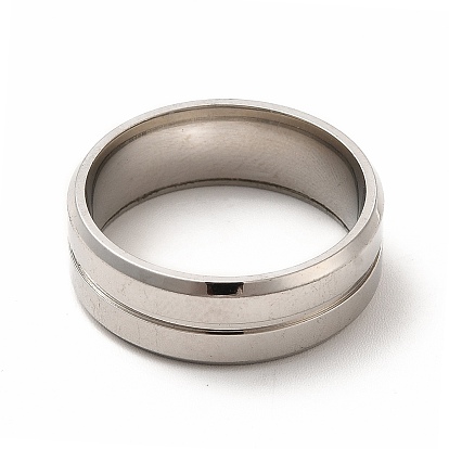 201 Stainless Steel Finger Ring Findings, Ring Rhinestone Settings