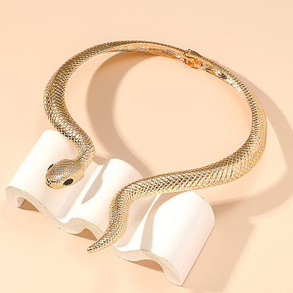 Ожерелья-чокеры в виде змеи из сплава со стразами для женщин