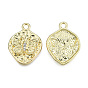 Rack Plating Alloy Pendants, with Crystal Rhinestone, Twist Oval with Butterfly, Cadmium Free & Nickel Free & Lead Free