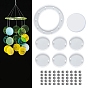 DIY Wind Chime Making Kits, including 7Pcs Silicone Molds, 1 Roll Crystal Thread, 50Pcs Bead