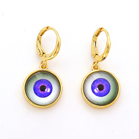 Devil Eye Earrings - Hip Hop Style Women's Jewelry in 18K Gold Plated Copper