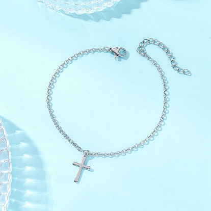 304 трос из нержавеющей стали цепи браслеты, с поперечными прелести