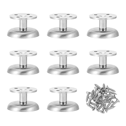 8 Регулируемые ножки для журнального столика из нержавеющей стали, Накладки на мебельные направляющие с винтом