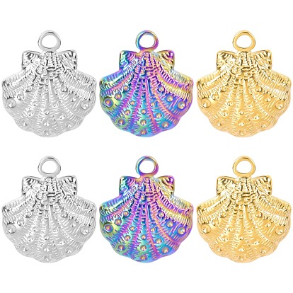 Stainless Steel Pendants,  Shell Charms