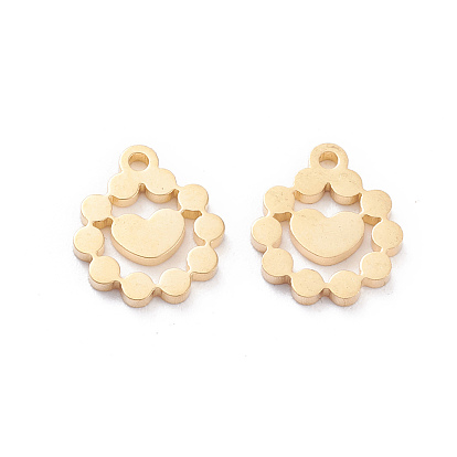 304 прелести нержавеющей стали, лазерная резка, кольцо с сердцем