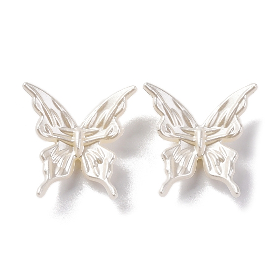 Акриловые имитация жемчужные бусы, Перламутровые стиле, бабочка