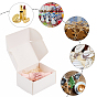 Nbeads 20Pcs Kraft Paper Gift Box, Wedding Decoration, Folding Boxes, Rectangle with Tree of Life Pattern