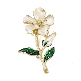 Alloy Enamel Flower Pin Brooch for Women