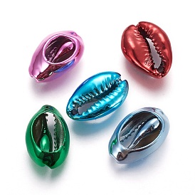 Electroplated Cowrie Shell Beads