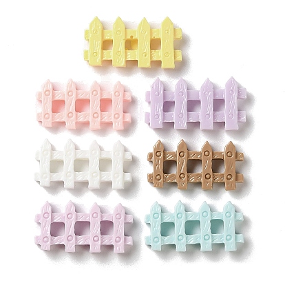 Непрозрачные кабошоны из смолы, забор