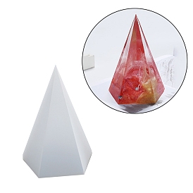 DIY Pentagonal Cone Silicone Molds, Resin Casting Molds, For UV Resin, Epoxy Resin Jewelry Making