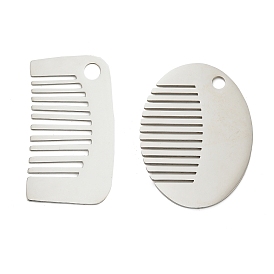 201 подвески из нержавеющей стали, гребень амулеты, анти-тускнение