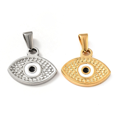 Вакуумное покрытие pvd 304 подвески из нержавеющей стали, с эмалью, злые глаза