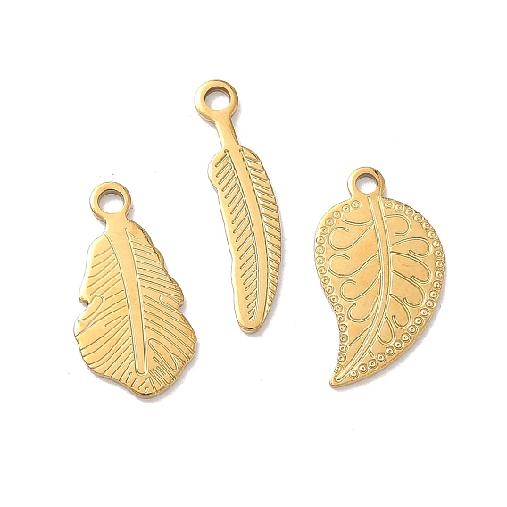 304 подвески из нержавеющей стали, очарование листа, ионное покрытие (ip)