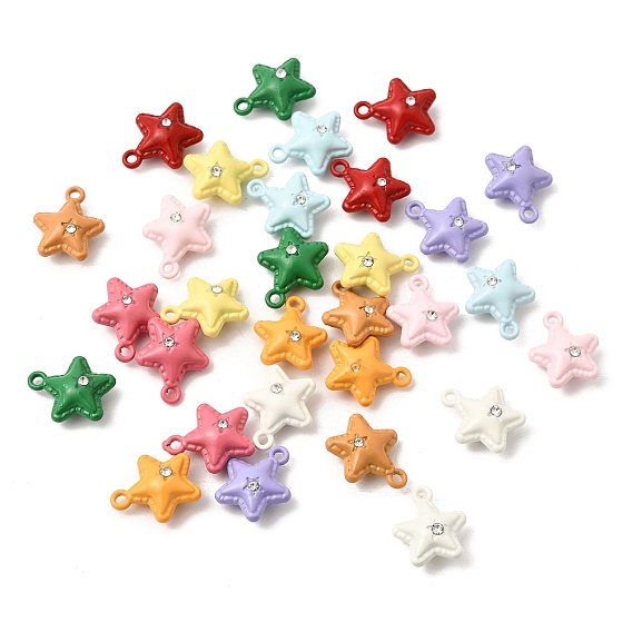 Кулоны с горным хрусталем, звезды прелести, без кадмия, без никеля и без свинца