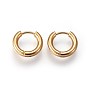 304 Stainless Steel Huggie Hoop Earrings, Ring