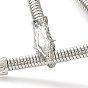 Alloy Snake Chain Belt, Serpentine Waist Chain Necklace Bracelet for Women