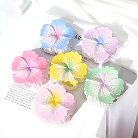 Flower Plastic Claw Hair Clips, Hair Accessories for Women & Girls