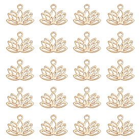 304 подвески из нержавеющей стали, цветок лотоса