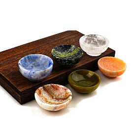 Gemstone Singing Bowls, for Altar Ceremony Ritual Use Decorationn