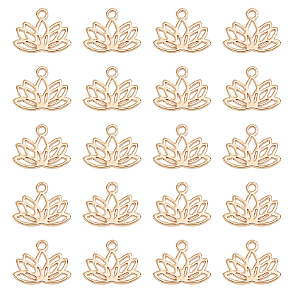 304 подвески из нержавеющей стали, цветок лотоса