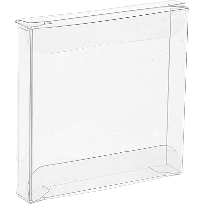 Прозрачная коробка из пвх конфеты угощение подарочная коробка, для свадебной вечеринки упаковочная коробка для детского душа, квадратный