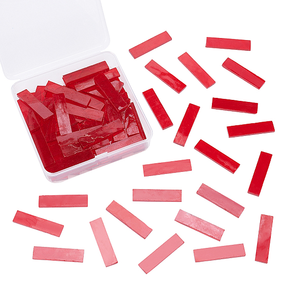 Кабошоны из стекла, мозаичные плитки, для украшения дома или поделок, прямоугольные