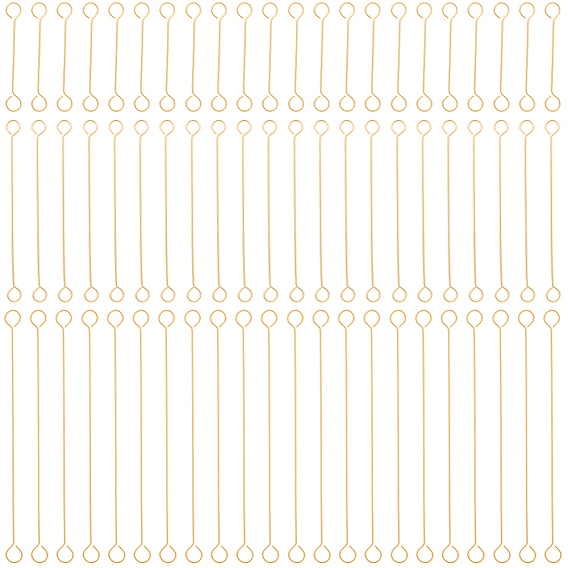 150Pcs 3 Styles 316 Surgical Stainless Steel Eye Pins, Double Sided Eye Pins