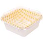 Macaron Color Tartan Pattern PET Cake Box, Picnic Snack Box, Rectangle