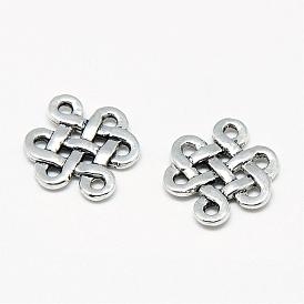 Tibetan Style Alloy Links/Connectors, Chinese Knot, Cadmium Free & Lead Free